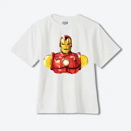 YK Marvel Boys Iron Man Printed Extended Sleeves Pure Cotton T-shirt-image-83