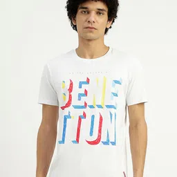 United Colors of Benetton Typography Printed Pure Cotton T-shirt-image-81