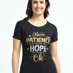 Fleximaa Typography Printed Pure Cotton T-shirt-image-35