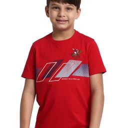 Beverly Hills Polo Club Boys Printed Pure Cotton Round Neck T-shirt-image-91