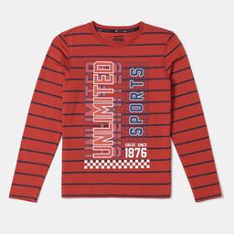 Jockey Boys Super Combed Cotton Round Neck Printed Full Sleeve T-shirt-CB04-picture-8