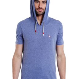 Masculino Latino Hooded Cotton T-shirt-image-67
