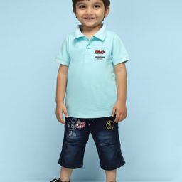 NUSYL Kids Polo Collar Short Sleeves T-shirt-image-77