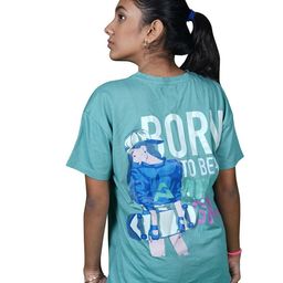 AMPED Girls Graphic Printed Pure Cotton T-shirt-image-32