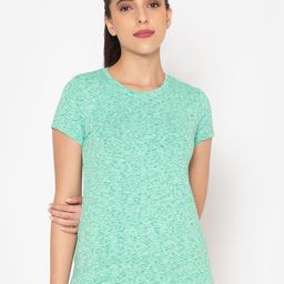 BODYACTIVE Women Green Dri-FIT Sports T-shirt-image-79