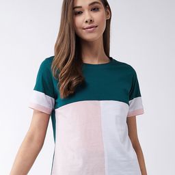 Miss Chase Women Colourblocked T-shirt-picture-37