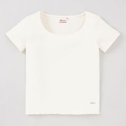 edheads Girls Scoop Neck Ribbed Cotton T-shirt-image-7