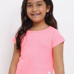 TALES & STORIES Girls Pink V-Neck T-shirt-image-75
