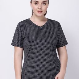 STUDIOACTIV Women Black Plus Size T-shirt-image-46