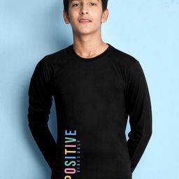 NUSYL Boys Black Varsity T-shirt-image-29