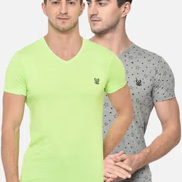 VIMAL JONNEY Men Pack Of 2 T-shirts-image-84