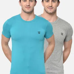 VIMAL JONNEY Men Pack of 2 Round Neck T-shirts-image-77