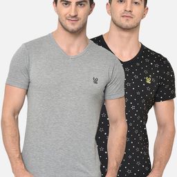 VIMAL JONNEY Men Pack of 2 V-Neck T-shirt-image-98