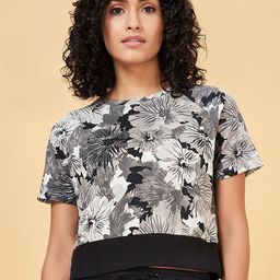 Ajile by Pantaloons Women Printed Round Neck Cotton Tshirt-image-68