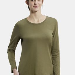 Jockey Cotton Rich Relaxed Fit Solid Round Neck Full Sleeve T-Shirt-image-88