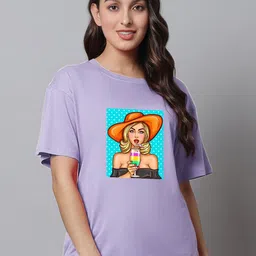 Kanvin Printed Pure Cotton Cotton Lounge T-shirt-image-34