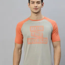 JUMP USA Typography Printed Running Rapid Dry T-shirt-image-81