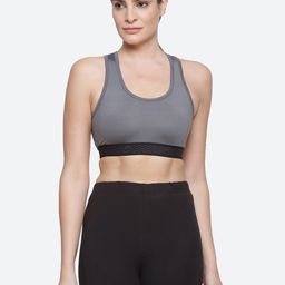 ASICS Grey Training Bra W Logo Lightly Padded-image-27