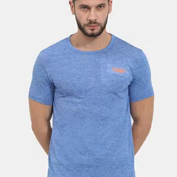 Masculino Latino Men Blue Training or Gym Sports T-shirt With Rapid Dry Technology-image-16