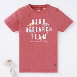 Ed-a-Mamma Boys Typography Printed Cotton Sustainable T-shirt-image-62