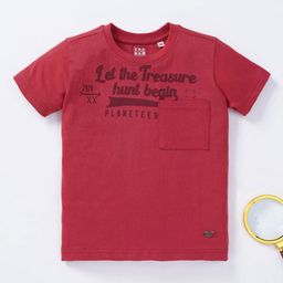 Ed-a-Mamma Boys Typography Printed Cotton T-shirt-41