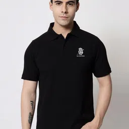 SLOWLORIS Polo Collar Cotton T-shirt-image-59