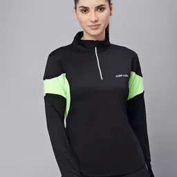 JUMP USA High Neck Rapid-Dry Training Or Gym T-shirt-41