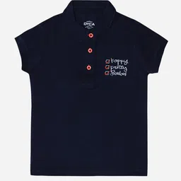 DYCA Girls Polo Collar Cotton T-shirt-24