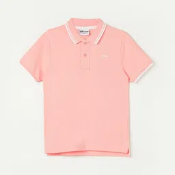 Fame Forever by Lifestyle Boys Polo Collar Pure Cotton T-shirt-image-60