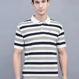 Force NXT Men Striped Super Combed Cotton Polo T-shirt-image-30