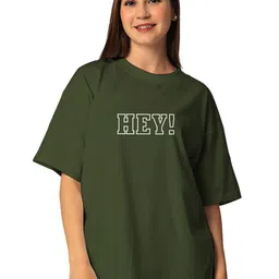 STATUS MANTRA Bio Finish Drop Shoulder Sleeves Printed Pure Cotton Oversized T-shirt-image-38