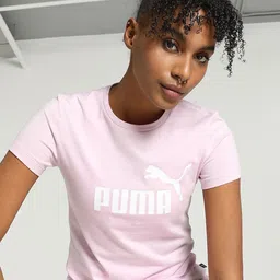 Puma Essentials Logo Printed Cotton T-Shirt-image-64