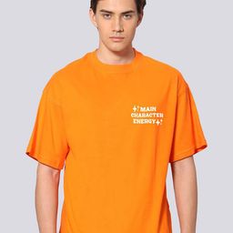 Besick Men Round Neck Oversized Solid Pure Cotton T-shirt-image-25