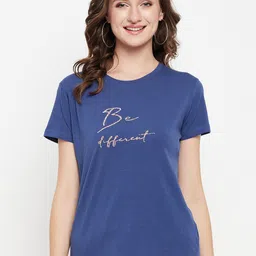 Cantabil Typography Printed Cotton T-shirt-image-94