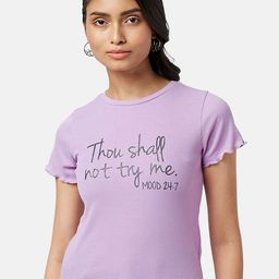 People Ribbed Typography Printed T-shirt-image-49