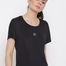 MKH Women Black Dri-FIT Sports T-shirt-image-78