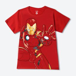 YK Marvel Boys Avengers Printed Applique T-shirt-image-95