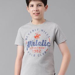 Beverly Hills Polo Club Boys Typography Printed Pure Cotton T-shirt-image-36