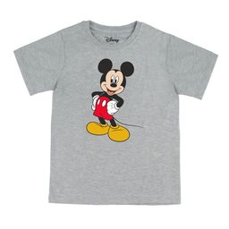 Disney by Wear Your Mind Boys Grey  Black Mickey Mouse Printed Cotton Pure Cotton T-shirt-image-37