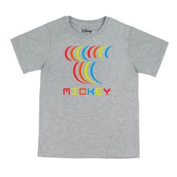 Disney by Wear Your Mind Boys Grey  Red Mickey Mouse Printed Pure Cotton T-shirt-image-75