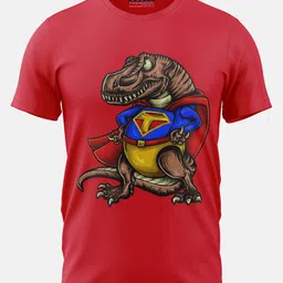 BAESD Boys Super T-Rex Graphic Printed Cotton T-shirt-picture-5