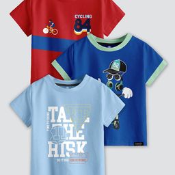 CODEZ Boys 3 Printed Applique T-shirt image 1