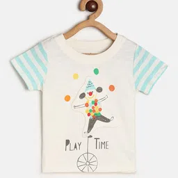 MINI KLUB Boys Graphic Printed Round Neck Cotton T-shirt-image-50