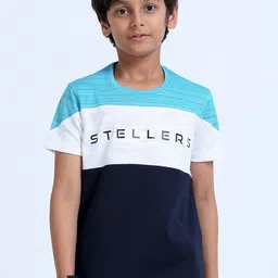 STELLERS Boys Colourblocked Applique T-shirt-image-58