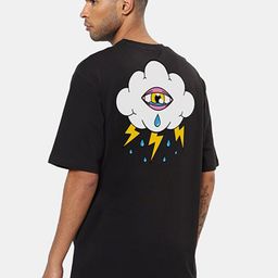 Mad Over Print Men Printed Oversized Drop-Shoulder Sleeves Cotton T-shirt-image-99