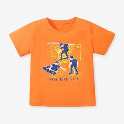LULU & SKY Boys Printed Applique T-shirt-image-33