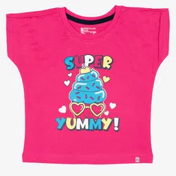 Bodycare Girls Graphic Printed Round Neck Cotton T-shirt-picture-30