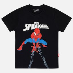 Bodycare Boys Graphic Spiderman Printed Round Neck Applique T-shirt-image-42