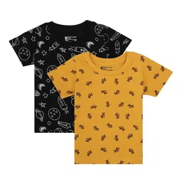 Bodycare Kids Boys Multicoloured Printed Applique T-shirt-image-20