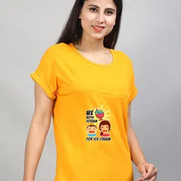 SillyBoom Graphic Printed Extended Sleeves Feeding T-shirt-image-90